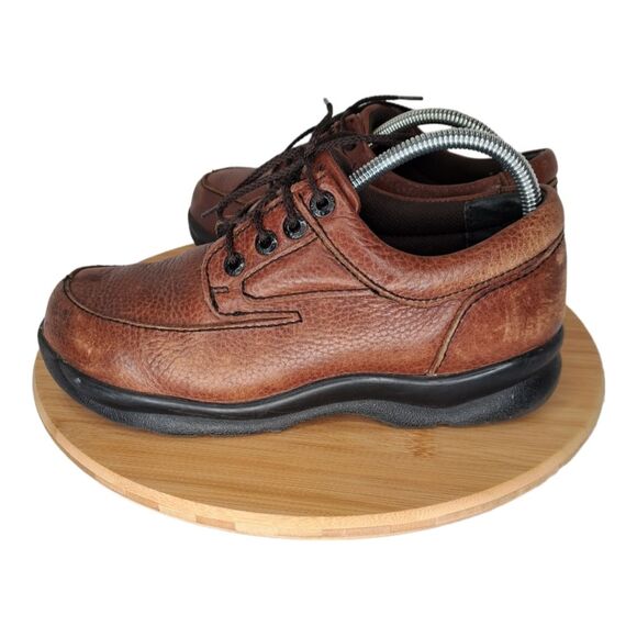 Apex Men\'s Shoe Ariya Walker #Y910M Oxford Size 7.5 Brown Leather + Black Sole main image 16